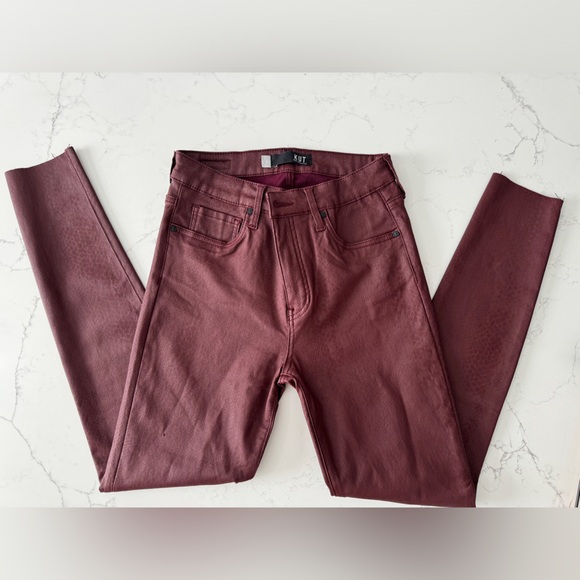 Burgundy Coated jeans Kut from The Kloth - Picture 2 of 9